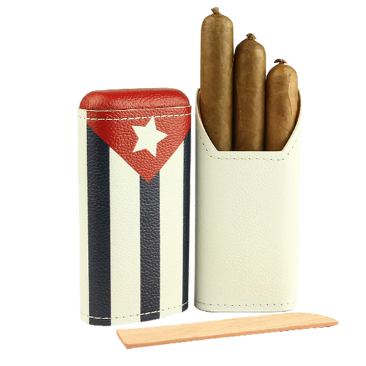 Adorini - Étui à cigares avec le Drapeau Cubain
