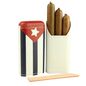 Adorini - Étui à cigares avec le Drapeau Cubain