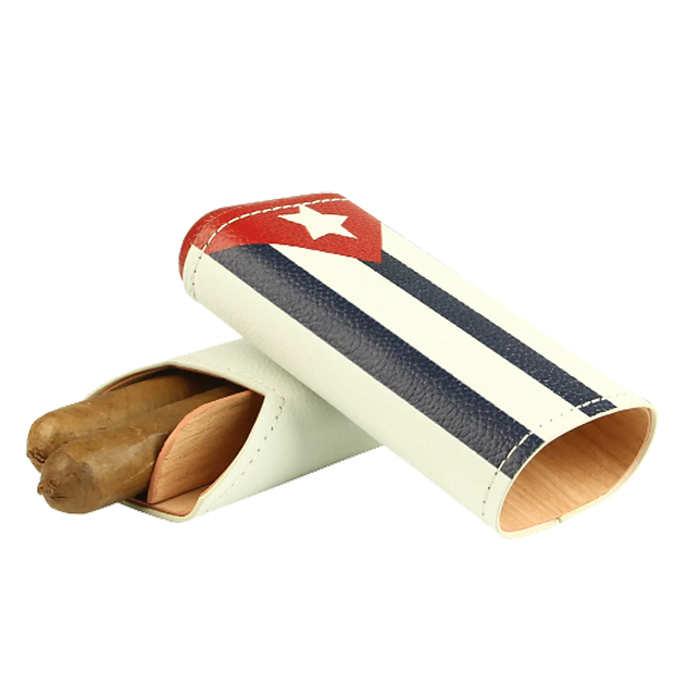 Adorini - Étui à cigares avec le Drapeau Cubain